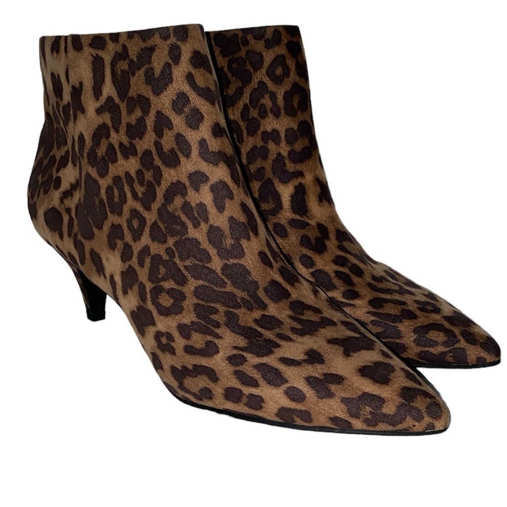 Circus by Sam Edelman Leopard Print Ankle Booties - Brown & Black